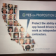 Photo of Prop 22 flyer that California resident David McCuan received via mail last week.